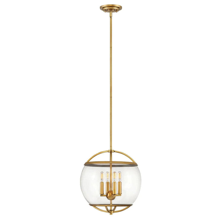 Calvin Medium Orb Pendant-Hinkley Lighting-HINKLEY-3934HB-ChandeliersHeritage Brass,-1-France and Son