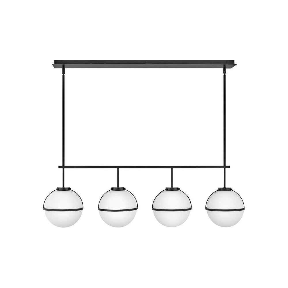 Chandelier Hollis - Four Light Linear-Hinkley Lighting-HINKLEY-39675BK-ChandeliersBlack-2-France and Son