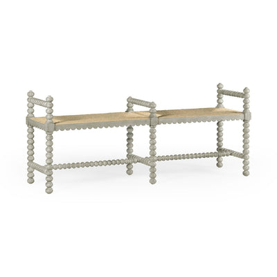 Bellingham Country Grey Bench-Jonathan Charles-JCHARLES-530007-CGR-BenchesDouble-1-France and Son