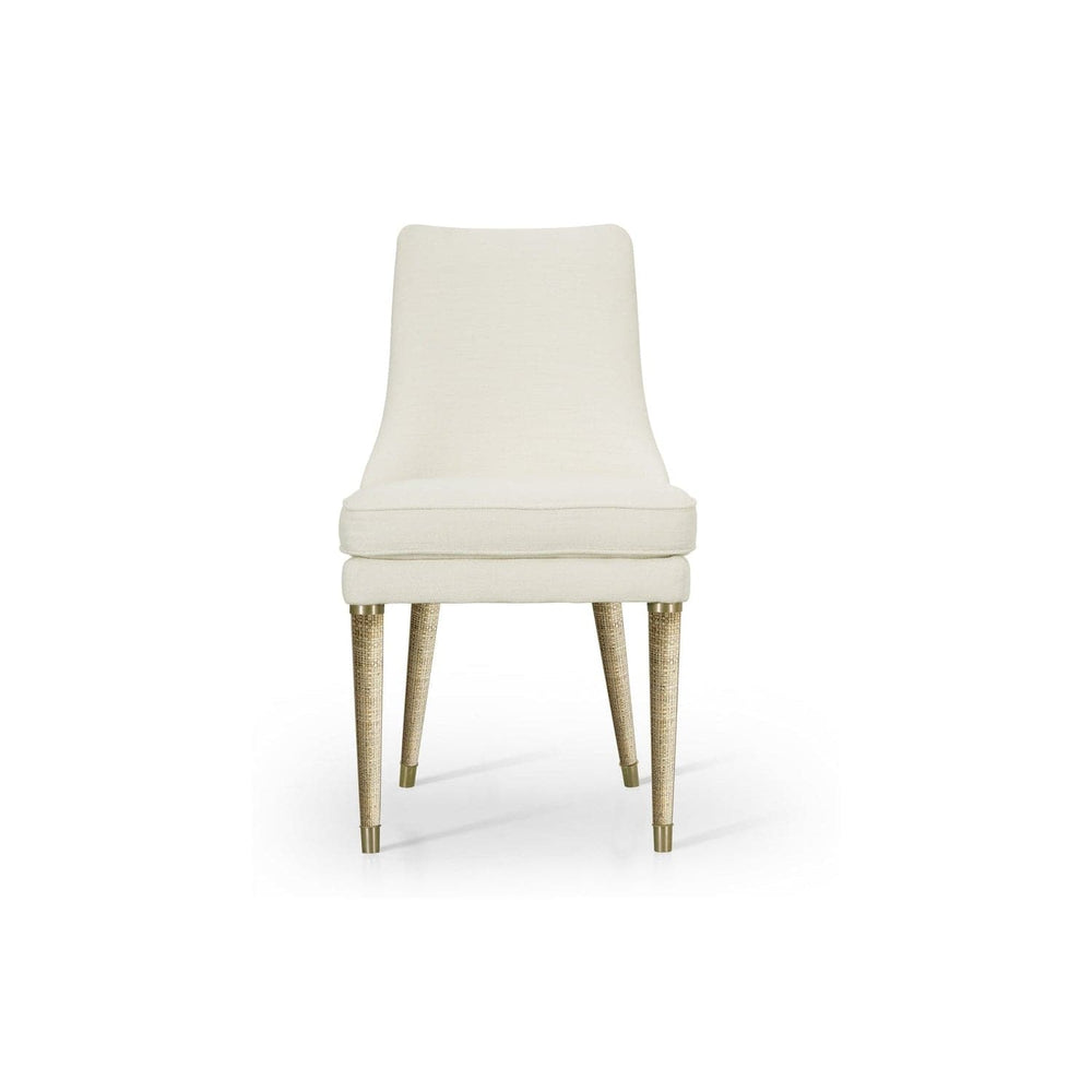 Shoal Grasscloth Side Chair-Jonathan Charles-JCHARLES-001-2-131-LOW-Dining Chairs-2-France and Son