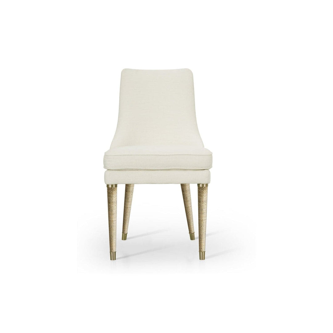 Shoal Grasscloth Side Chair-Jonathan Charles-JCHARLES-001-2-131-LOW-Dining Chairs-2-France and Son