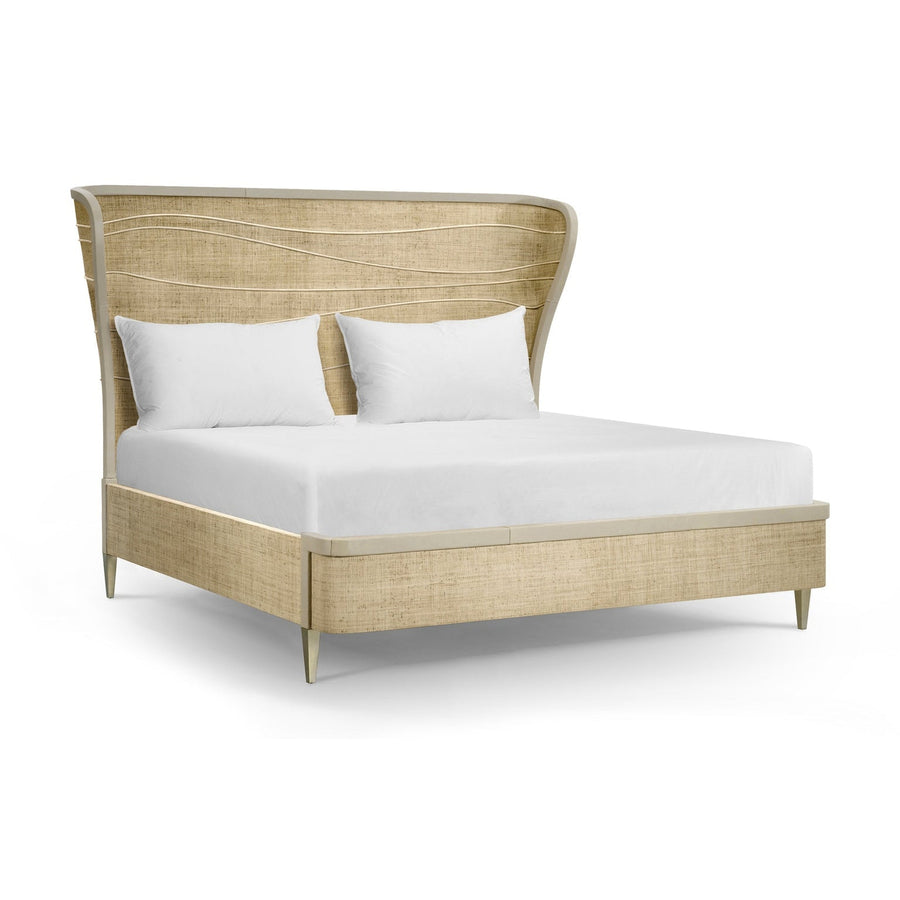 Seiche Woven Wing Wave Bed-Jonathan Charles-JCHARLES-001-1-130-GRC-Beds-1-France and Son