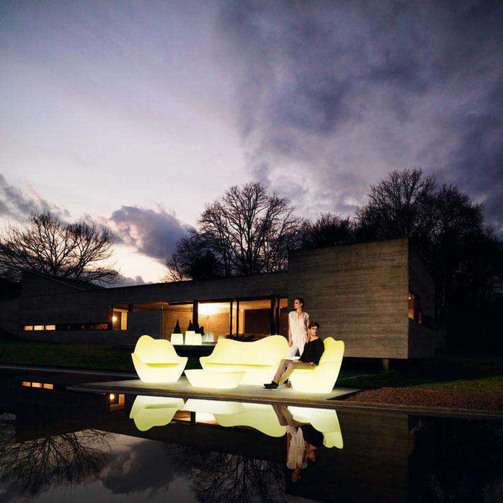Sabinas Lounge Chair with Light By Vondom-Vondom-VONDOM-45007W-Outdoor Lounge ChairsLED White-4-France and Son