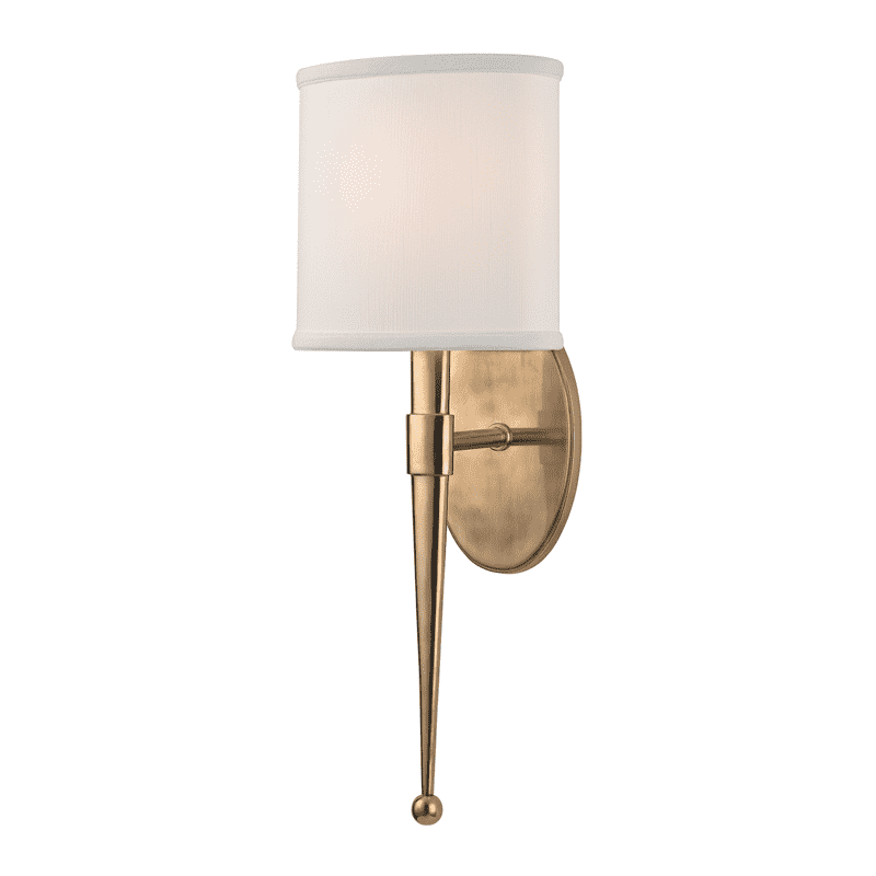 Madison 1 Light Wall Sconce-Hudson Valley-HVL-6120-AGB-Wall LightingAged Brass-1-France and Son