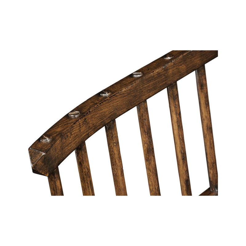 Rustic Style Dark Oak Country Bench-Jonathan Charles-JCHARLES-493538-TDO-Benches-2-France and Son