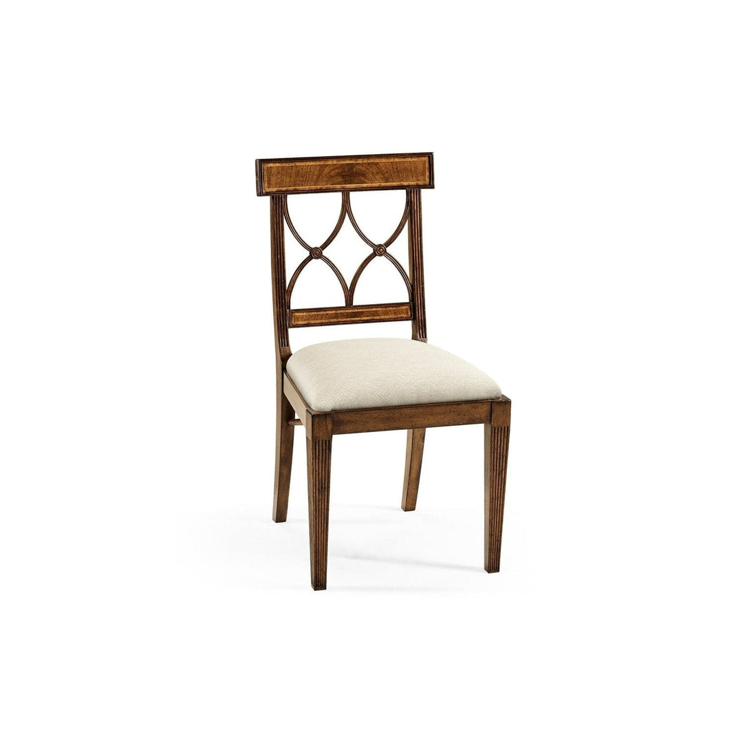 Regency Curved Back Side Chair-Jonathan Charles-JCHARLES-494347-SC-CWM-F200-Dining ChairsCrotch Walnut & Skipper F200-5-France and Son