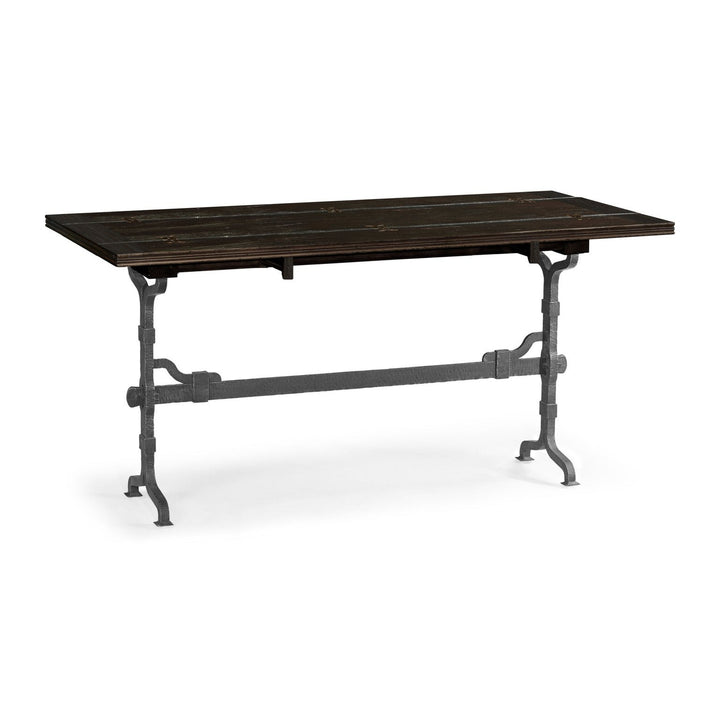 Casual Hunt Table-Jonathan Charles-JCHARLES-491194-63L-CFW-Dining TablesCountry Walnut-21-France and Son