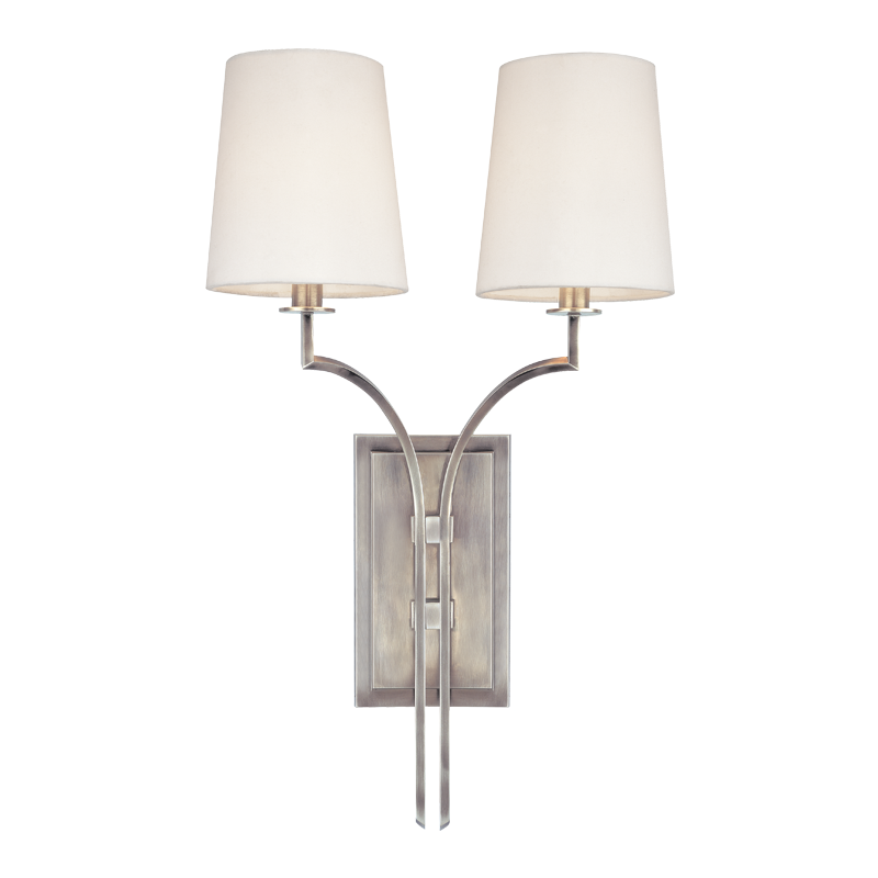 Glenford 2 Light Wall Sconce-Hudson Valley-HVL-3112-AN-Wall LightingAntique Nickel-2-France and Son