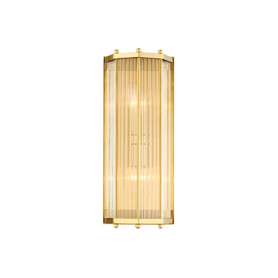 Wembley Dual Lamp Wall Sconce-Hudson Valley-HVL-2616-AGB-Wall LightingAged Brass-1-France and Son