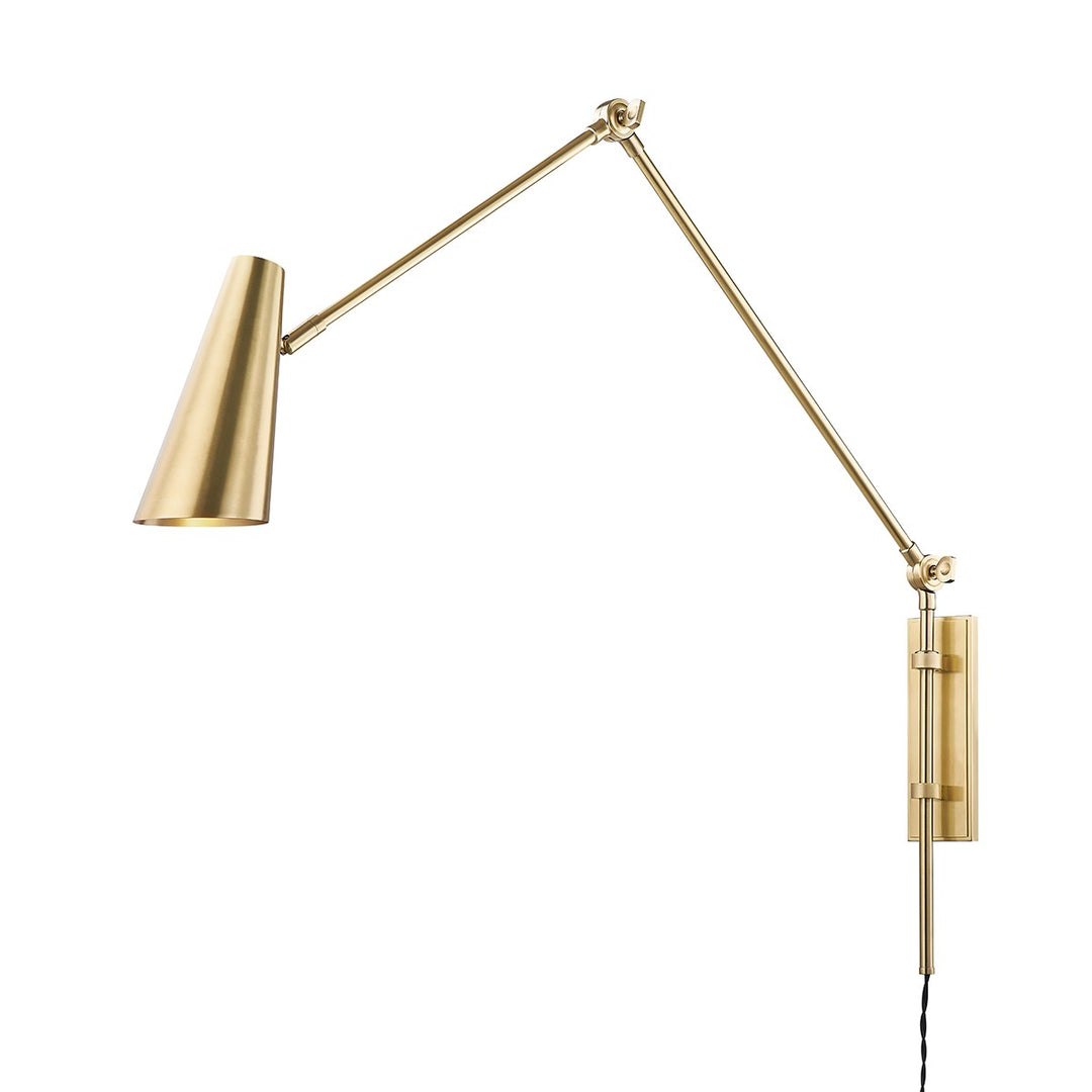 Lorne Wall Sconce-Hudson Valley-HVL-4121-AGB-Wall LightingAged Brass-1-France and Son
