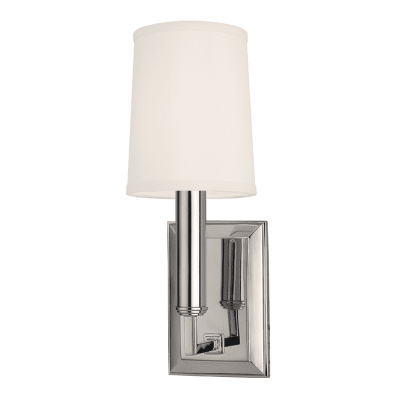 Clinton 1 Light Wall Sconce-Hudson Valley-HVL-811-PN-Wall LightingPolished Nickel-2-France and Son