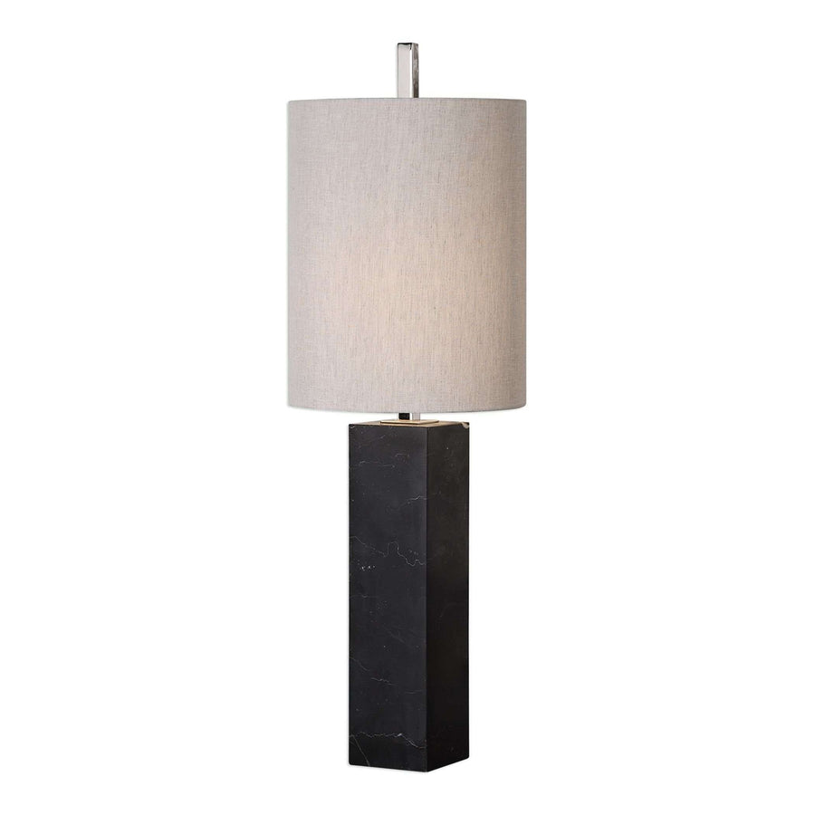Delaney Marble Column Accent Lamp-Uttermost-UTTM-29359-1-Table Lamps-1-France and Son
