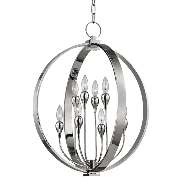 Dresden 8 Light Chandelier-Hudson Valley-HVL-6722-PN-ChandeliersPolished Nickel-2-France and Son