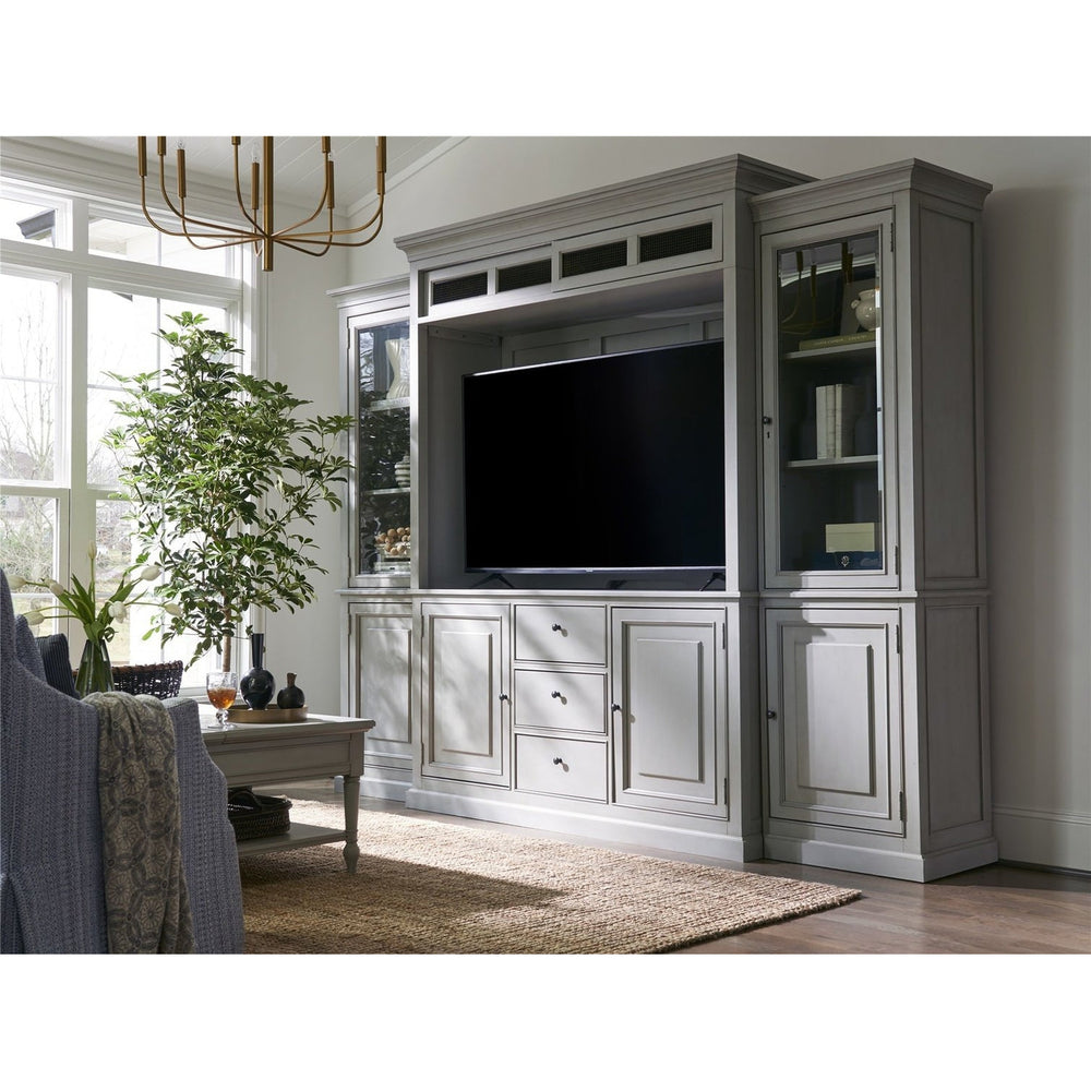 Summer Hill Collection Complete Home Entertainment Wall System-Universal Furniture-UNIV-986968HE-Media Storage / TV StandsDusk Grey-2-France and Son