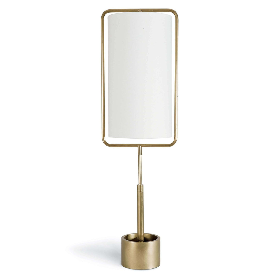Geo Rectangle Table Lamp (Natural Brass)
