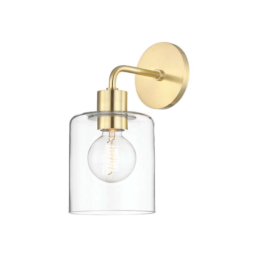 Neko 1 Light Wall Sconce-Mitzi-HVL-H108101-AGB-Wall LightingAged Brass-1-France and Son