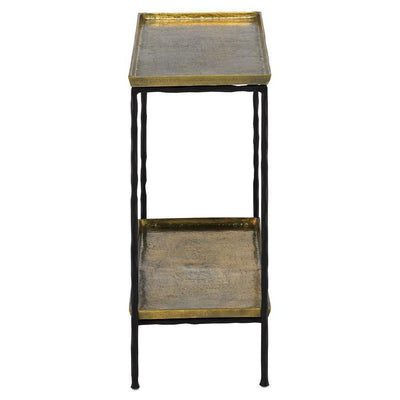 Boyles Side Table-Currey-CURY-4000-0060-Side TablesAntique Brass/Black-4-France and Son