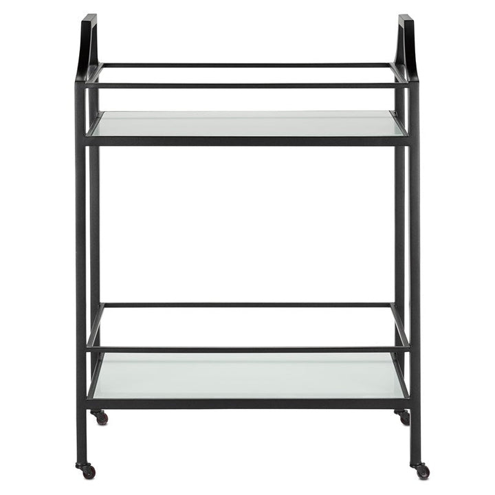 Torrey Black Bar Cart-Currey-CURY-4000-0119-Bookcases & Cabinets-2-France and Son