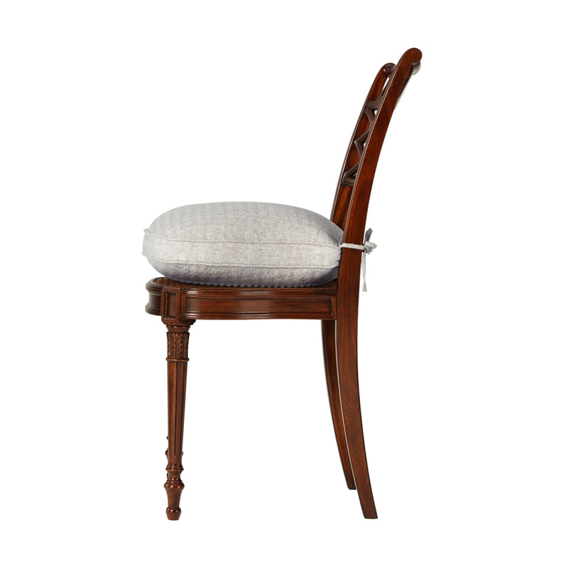 Adorned with Silk Bows Side Chair - Set of 2-Theodore Alexander-THEO-4000-275.1AQP-Dining Chairs-3-France and Son