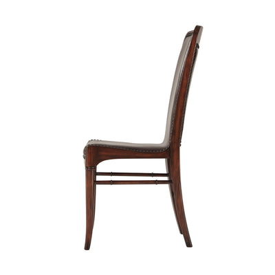 Leather Sling Side Chair - Set of 2-Theodore Alexander-THEO-4000-485DC-Dining Chairs-3-France and Son