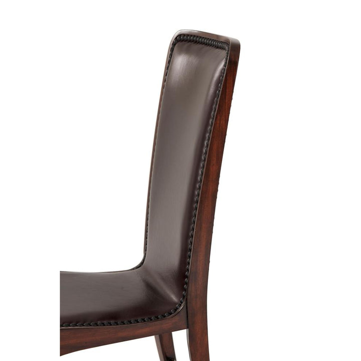 Leather Sling Side Chair - Set of 2-Theodore Alexander-THEO-4000-485DC-Dining Chairs-4-France and Son