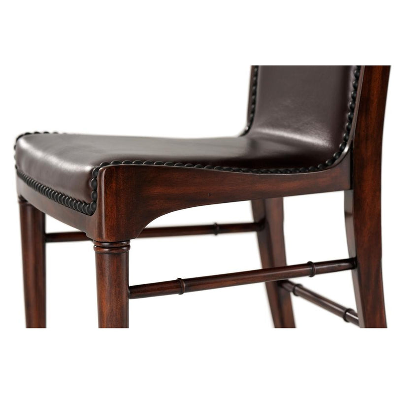 Leather Sling Side Chair - Set of 2-Theodore Alexander-THEO-4000-485DC-Dining Chairs-5-France and Son