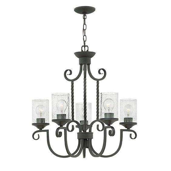 Casa Chandelier Olde Black With Clear Seedy-Hinkley Lighting-HINKLEY-4015OL-CL-Chandeliers-1-France and Son