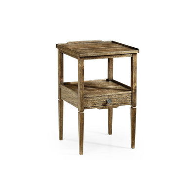 Casual Square Lamp Table-Jonathan Charles-JCHARLES-491023-DTM-Side TablesMedium Driftwood-11-France and Son
