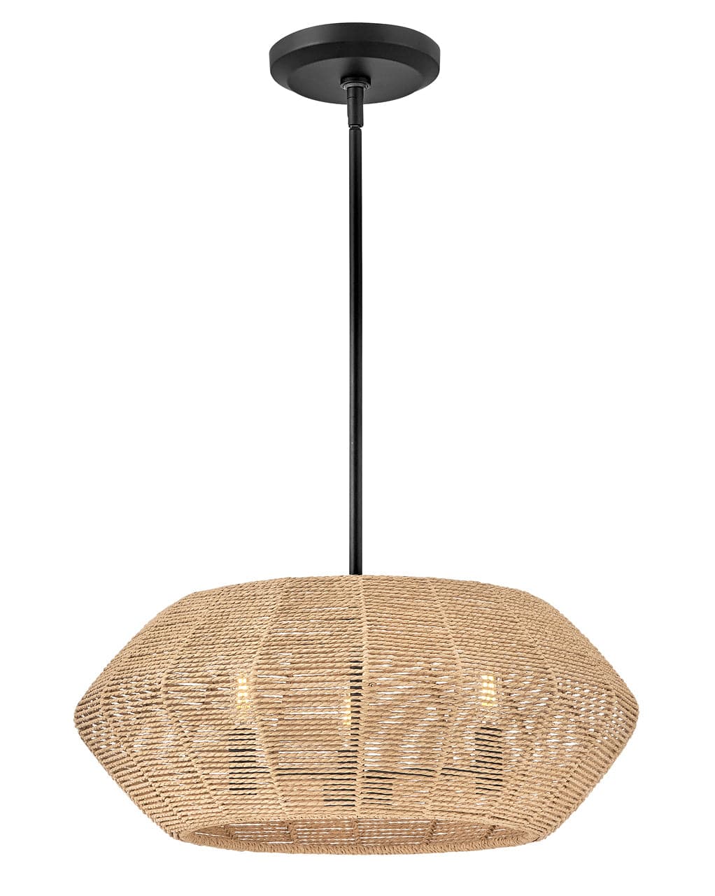 Luca Small Convertible Drum-Hinkley Lighting-HINKLEY-40383BLK-ChandeliersBlack-6-France and Son