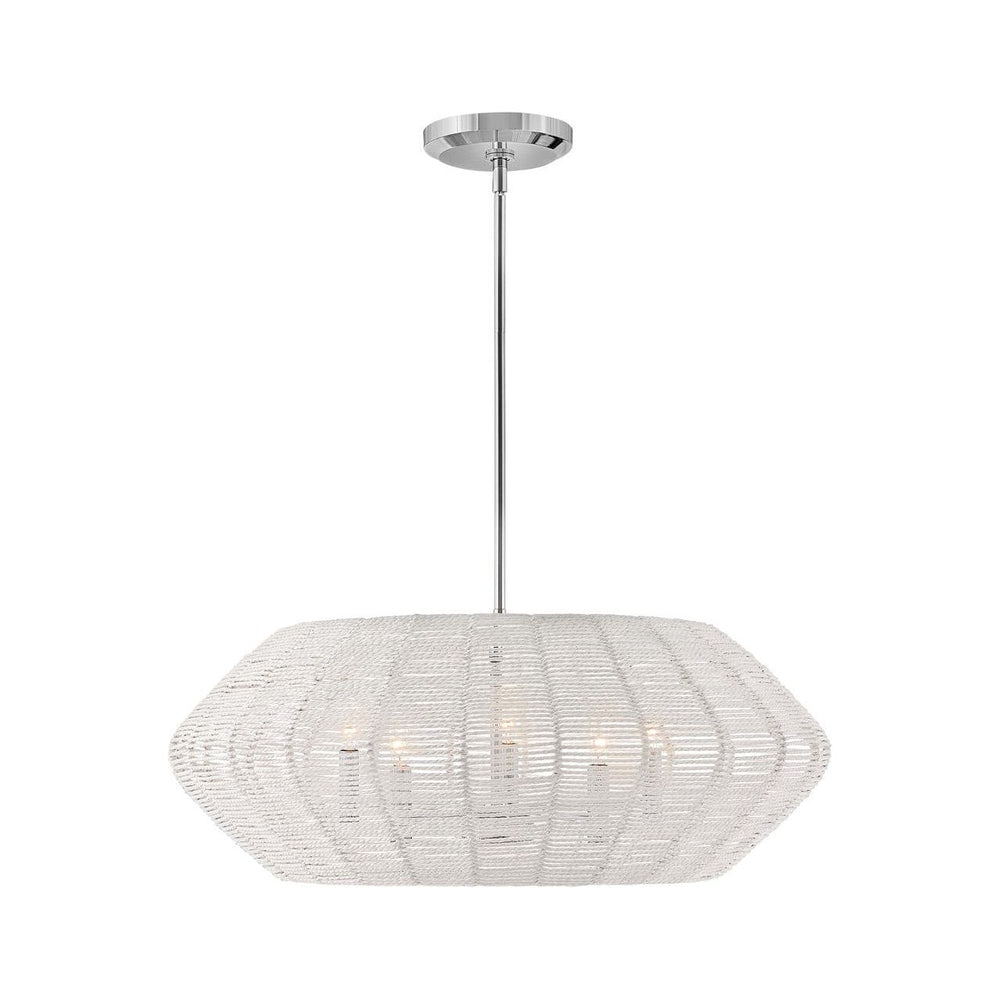 Chandelier Luca - Medium Convertible Drum-Hinkley Lighting-HINKLEY-40384PCM-ChandeliersChrome-2-France and Son