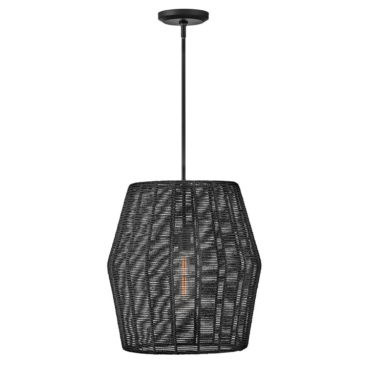 Luca Large Convertible Pendant-Hinkley Lighting-HINKLEY-40387BLK-PendantsBlack-1-France and Son