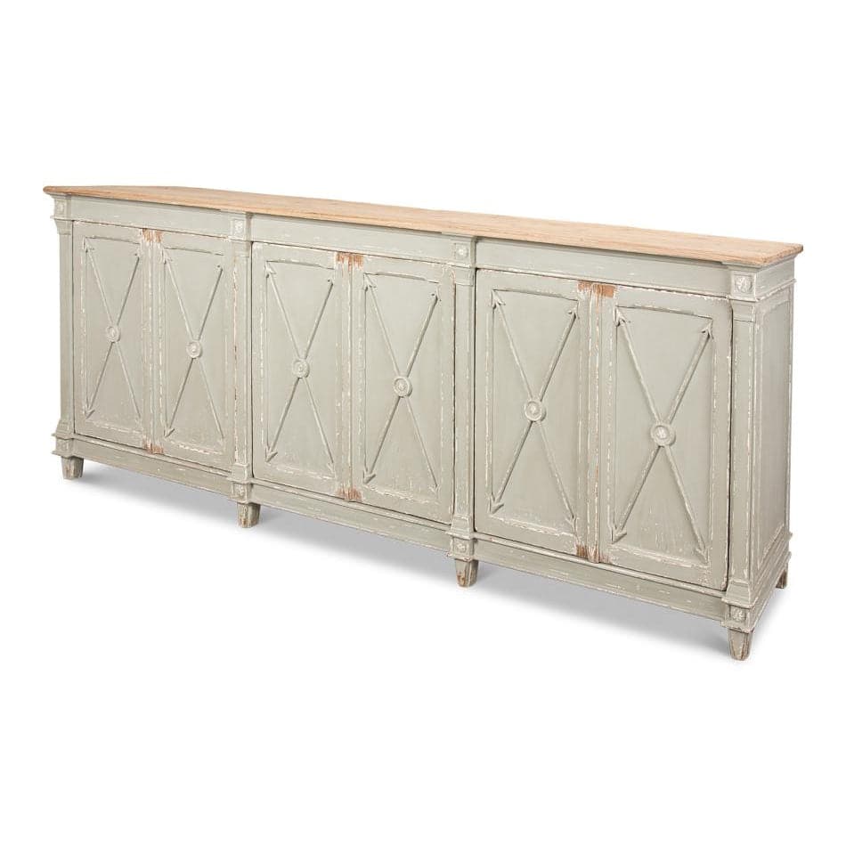 Marksman Sideboard-SARREID-SARREID-40426-4-Sideboards & CredenzasAntique Muted Grey-10-France and Son