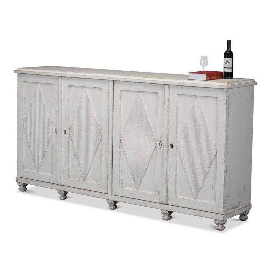 Cabinet with 4 Doors-SARREID-SARREID-40521-Sideboards & Credenzas-1-France and Son