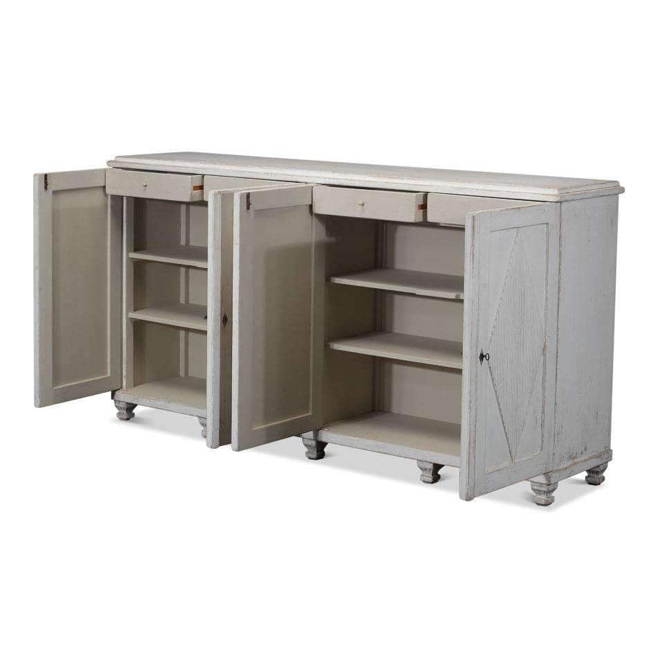 Cabinet with 4 Doors-SARREID-SARREID-40521-Sideboards & Credenzas-2-France and Son