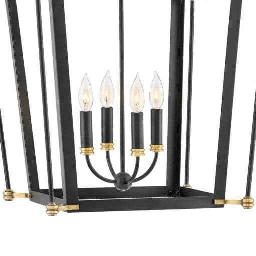 Chandelier Selby - Medium Open Frame-Hinkley Lighting-HINKLEY-4055BK-Chandeliers-3-France and Son