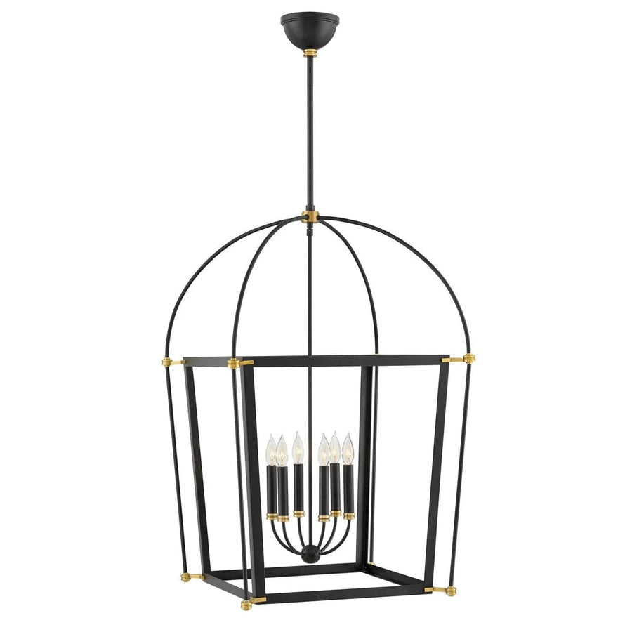 Selby Large Open Frame-Hinkley Lighting-HINKLEY-4056BK-Chandeliers-1-France and Son