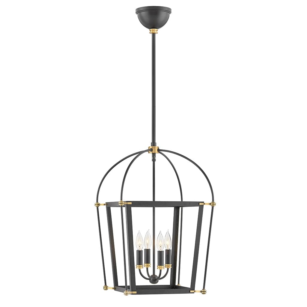 Pendant Selby - Small Open Frame Pendant-Hinkley Lighting-HINKLEY-4057BK-Pendants-1-France and Son