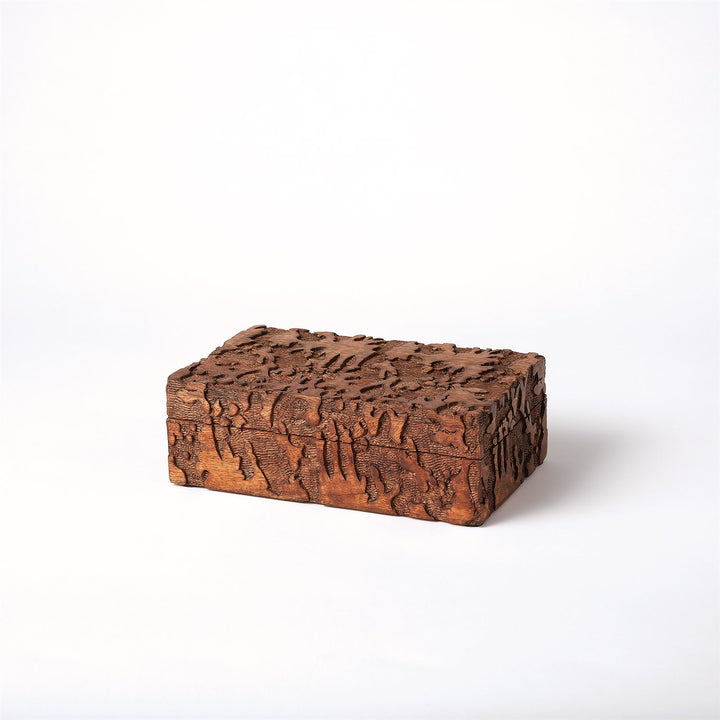 Dentwood Box-Global Views-GVSA-7.91255-Baskets & BoxesWeathered Brown-Small-9-France and Son