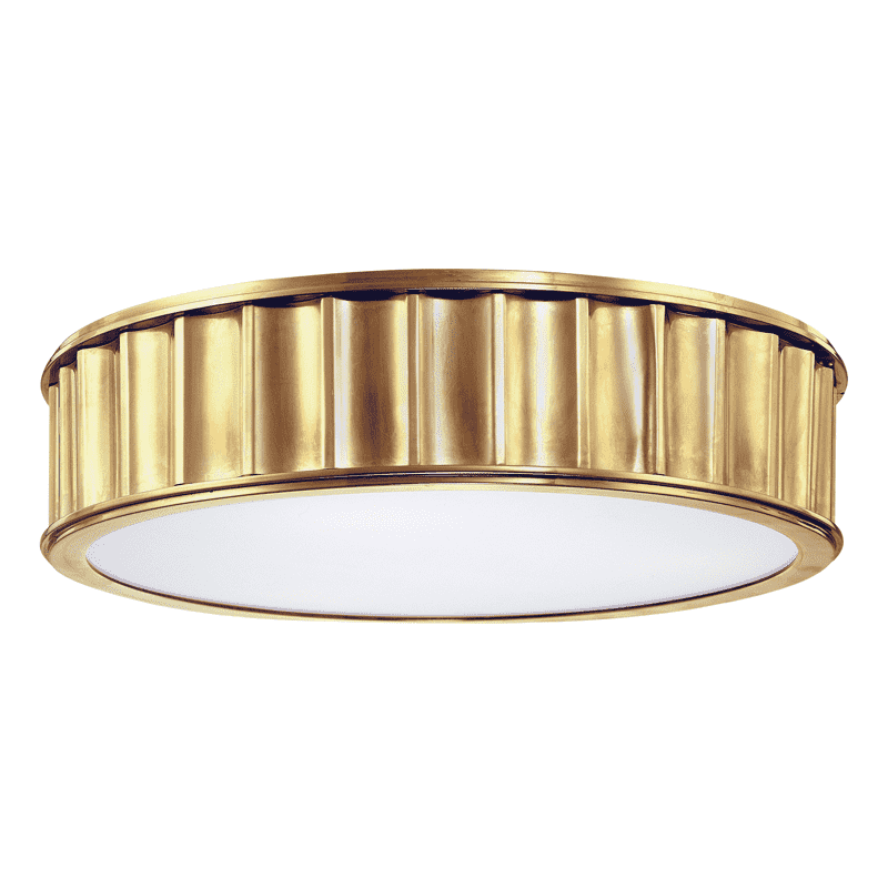 Middlebury 3 Light Round Flush Mount-Hudson Valley-HVL-912-AGB-Flush MountsAged Brass-1-France and Son