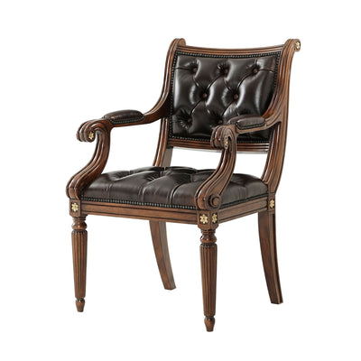 Northcote Accent Chair-Theodore Alexander-THEO-4100-522DC-Lounge Chairs-1-France and Son