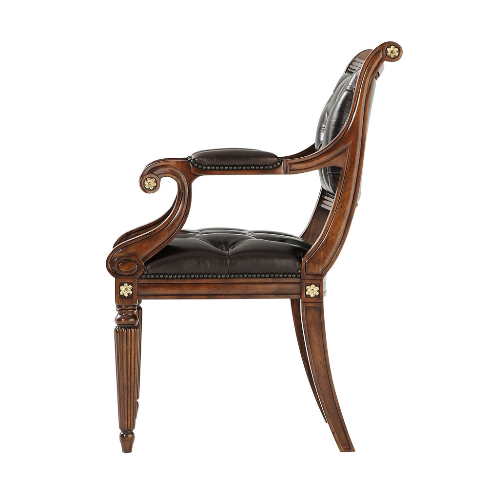 Northcote Accent Chair-Theodore Alexander-THEO-4100-522DC-Lounge Chairs-3-France and Son