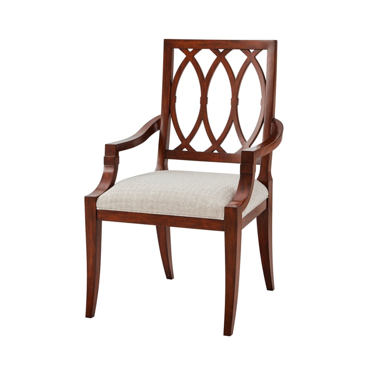 Lady Emily's Invitation Armchair - Set of 2-Theodore Alexander-THEO-4100-905.1AQP-Dining Chairs-1-France and Son