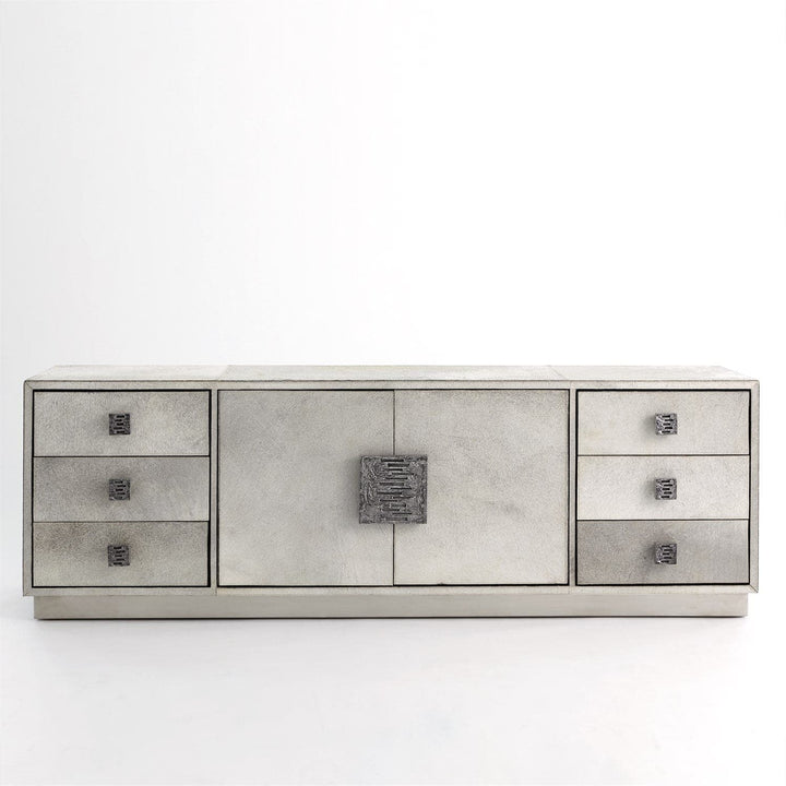 Metro Long Cabinet-Grey Hair-on-Hide-Global Views-GVSA-7.91047-Sideboards & Credenzas-2-France and Son