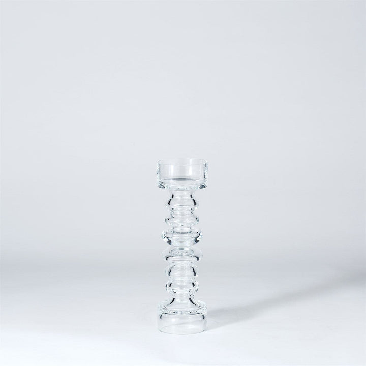Glass Ribbed Candleholder/Vase-Global Views-GVSA-1521-Candle HoldersMedium-4-France and Son