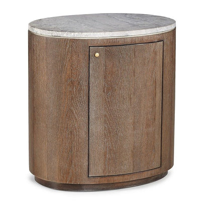 Amado Accent Table-Hickory White-HICW-413-22-Side Tables-1-France and Son