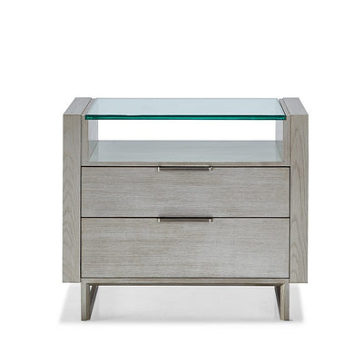 Mirage Bedside Chest-Hickory White-HICW-414-60-Dressers-1-France and Son