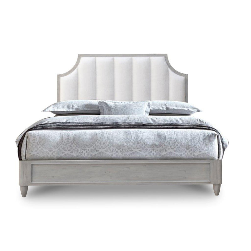 Cezanne Queen Bed-Hickory White-HICW-415-10GB-BedsGrey Breeze-1-France and Son