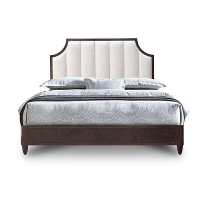 Cezanne Queen Bed-Hickory White-HICW-415-10VB-BedsVuitton Brown-2-France and Son
