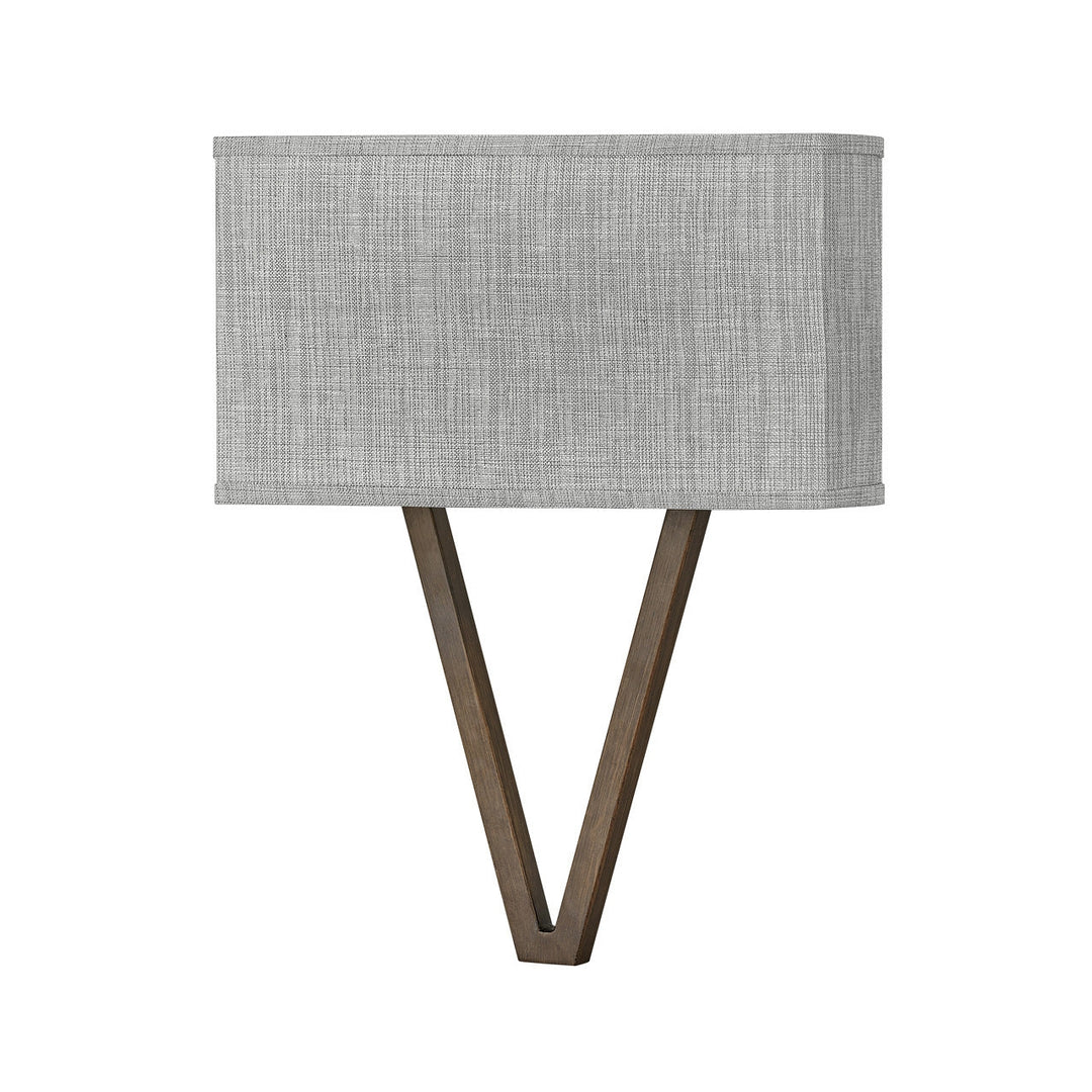 Vector Two Light Sconce-Hinkley Lighting-HINKLEY-41503WL-1-Outdoor Wall SconcesHeathered Gray Linen-1-France and Son