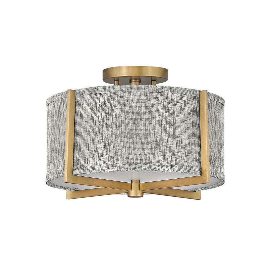 Foyer Axis - Small Semi-Flush Mount-Hinkley Lighting-HINKLEY-41705HB-1-Flush MountsHeritage Brass-1-France and Son